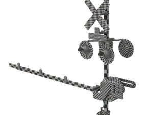 Railroad Crossing Model 3D