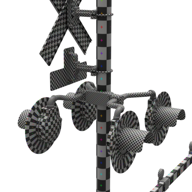 Railroad Crossing 3D Model in Train 3DExport