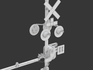 Railroad Crossing Model 3D