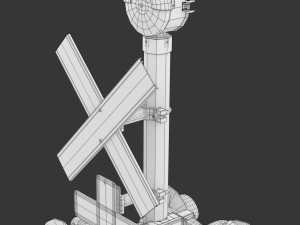 Railroad Crossing Model 3D