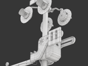 Railroad Crossing Model 3D
