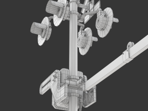 Railroad Crossing Model 3D