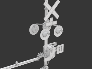 Railroad Crossing Model 3D