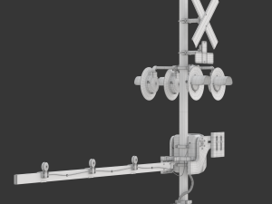 Railroad Crossing Model 3D