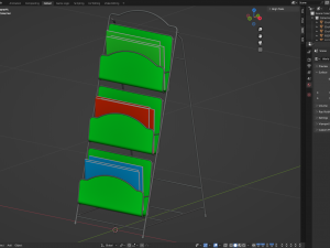 Magazine Rack - Model 01 3D 模型