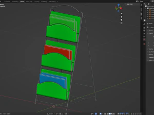 Magazine Rack - Model 01 3D Model