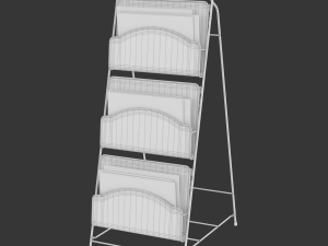 Magazine Rack - Model 01 3D 模型