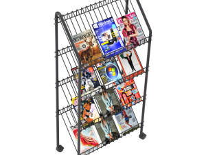Magazine Rack with Wheels - Model 02 3D Model