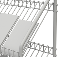 Magazine Rack with Wheels - Model 02 3D Model