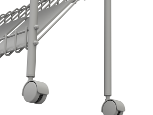 Magazine Rack with Wheels - Model 02 3D Model