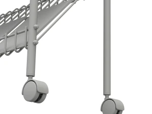 Magazine Rack with Wheels - Model 02 3D Model