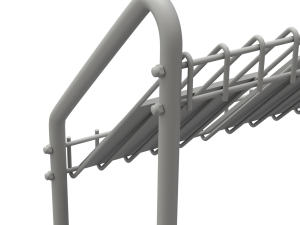 Magazine Rack with Wheels - Model 02 3D Model