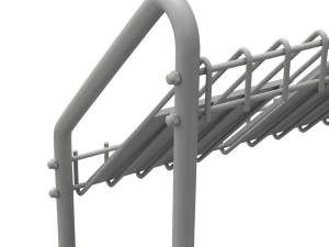 Magazine Rack with Wheels - Model 02 3D Model