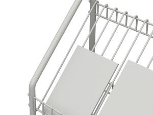 Magazine Rack with Wheels - Model 02 3D Model
