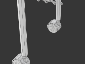 Magazine Rack with Wheels - Model 02 3D Model