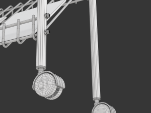 Magazine Rack with Wheels - Model 02 3D Model
