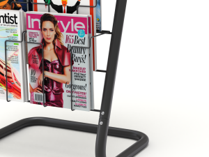 Magazine Rack with Frame Stand - Model 03 Modello 3D