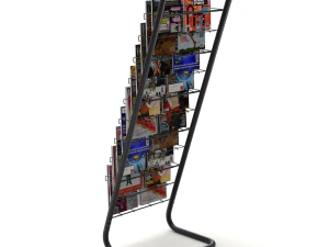 Magazine Rack with Frame Stand - Model 03 3D Model