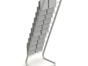 Magazine Rack with Frame Stand - Model 03 Modello 3D