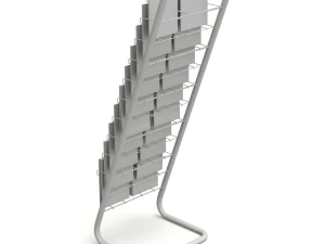 Magazine Rack with Frame Stand - Model 03 3D Model