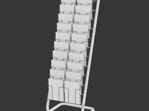 Magazine Rack with Frame Stand - Model 03 Modello 3D