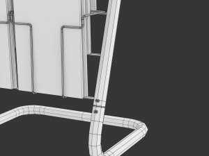 Magazine Rack with Frame Stand - Model 03 Modello 3D