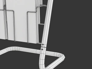 Magazine Rack with Frame Stand - Model 03 3D Model