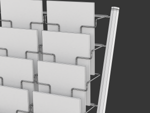 Magazine Rack with Frame Stand - Model 03 Modello 3D