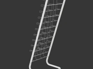 Magazine Rack with Frame Stand - Model 03 3D Model