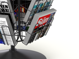 Magazine Carousel Rack - Model 04 Modelo 3D
