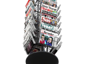 Magazine Carousel Rack - Model 04 3D Model