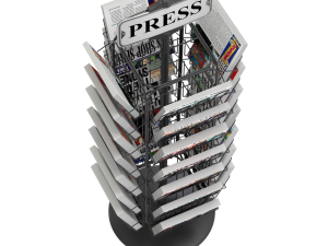 Magazine Carousel Rack - Model 04 Modelo 3D