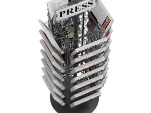 Magazine Carousel Rack - Model 04 3D Model