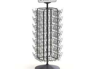 Magazine Carousel Rack - Model 04 Modelo 3D