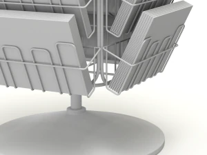 Magazine Carousel Rack - Model 04 3D Model