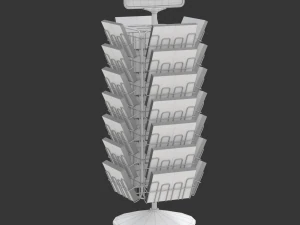 Magazine Carousel Rack - Model 04 3D Model