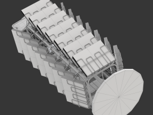 Magazine Carousel Rack - Model 04 Modelo 3D