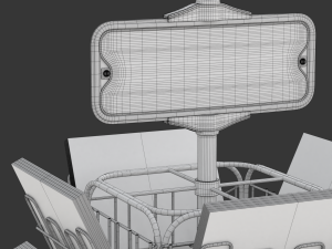 Magazine Carousel Rack - Model 04 Modelo 3D