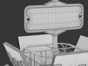 Magazine Carousel Rack - Model 04 3D Model