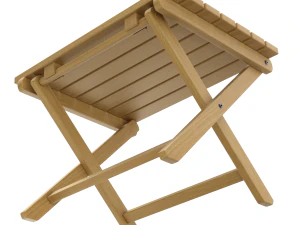 Cadeira de praia com mesa lateral Modelo 3D