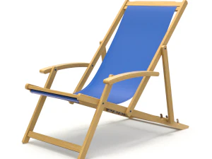 Cadeira de praia com mesa lateral Modelo 3D