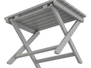 Cadeira de praia com mesa lateral Modelo 3D