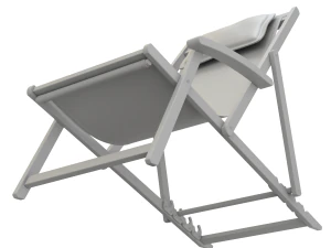 Cadeira de praia com mesa lateral Modelo 3D