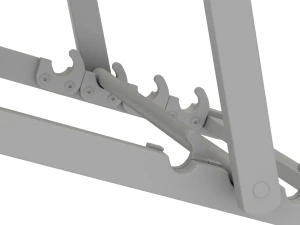 Cadeira de praia com mesa lateral Modelo 3D