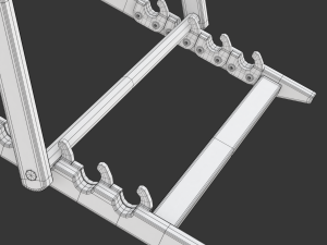 Deck Chair with Side Table 3Dモデル
