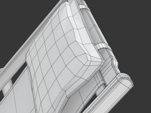 Deck Chair with Side Table 3Dモデル