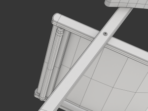 Deck Chair with Side Table 3Dモデル