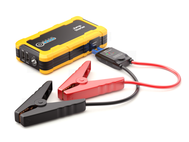 Modern Car Jump Starter Set Modello 3D .c4d .max .obj .3ds .fbx .stl .blend 