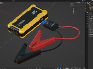 Modern Car Jump Starter Set Modello 3D