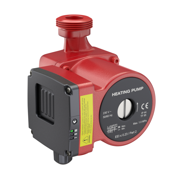 Heating Water Pump 3D Model .c4d .max .obj .3ds .fbx .stl .blend
